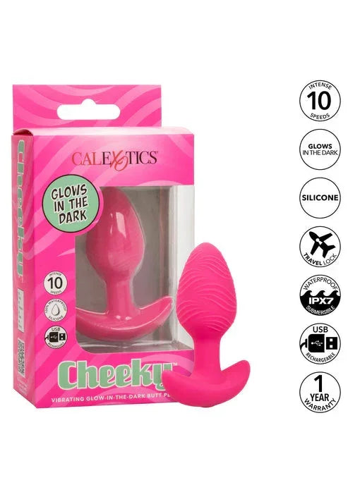Bestel: Cheeky Glow Vibrating Plug S by CalExotics - bij Happytoys.nl, happytoys.be, Happytoys.ae: erotische sex webshop | liever Happy dan Easy ⭐⭐⭐⭐⭐