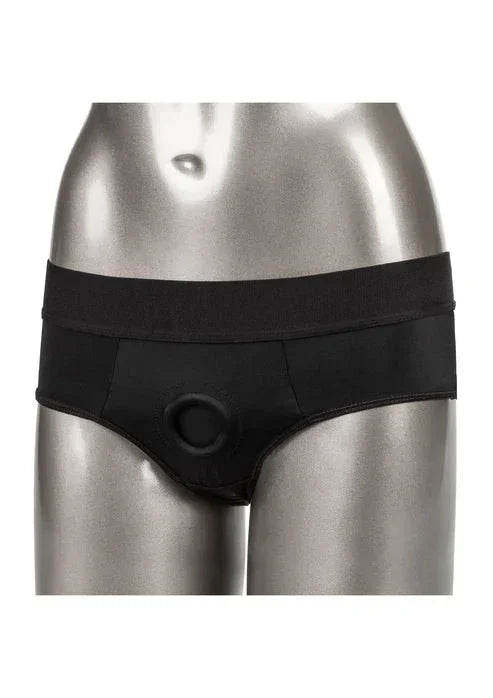 Bestel: Backless Brief by CalExotics - bij Happytoys.nl, happytoys.be, Happytoys.ae: erotische sex webshop | liever Happy dan Easy ⭐⭐⭐⭐⭐ - L/XL - 14692 - BLACK - L/XL