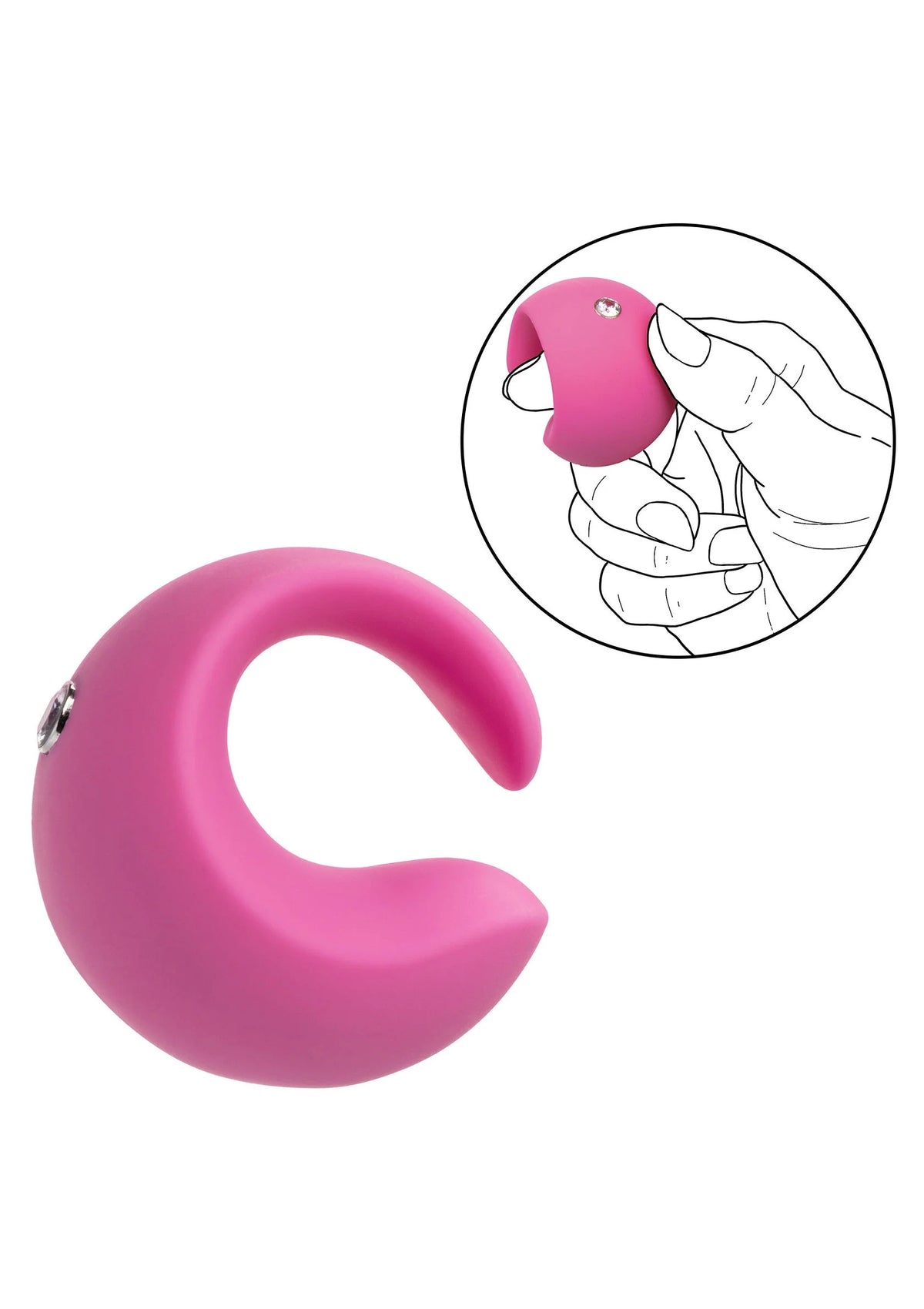 Bestel: LuvMor 'O's vinger vibrator by CalExotics - bij Happytoys.nl, happytoys.be, Happytoys.ae: erotische sex webshop | liever Happy dan Easy ⭐⭐⭐⭐⭐
