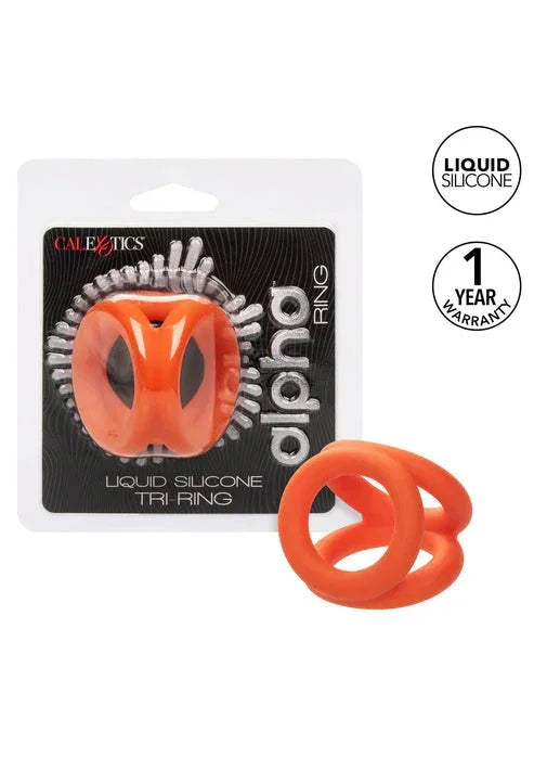 Bestel: Alpha Tri - Ring by CalExotics - bij Happytoys.nl, happytoys.be, Happytoys.ae: erotische sex webshop | liever Happy dan Easy ⭐⭐⭐⭐⭐