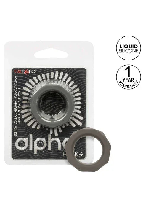 Bestel: Alpha Prolong Prismatic Ring by CalExotics - bij Happytoys.nl, happytoys.be, Happytoys.ae: erotische sex webshop | liever Happy dan Easy βββββ