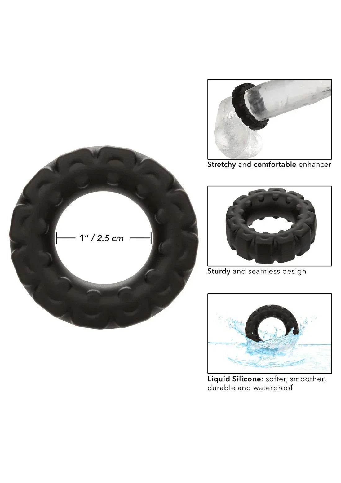 Bestel: Alpha Prolong Tread Ring by CalExotics - bij Happytoys.nl, happytoys.be, Happytoys.ae: erotische sex webshop | liever Happy dan Easy ⭐⭐⭐⭐⭐
