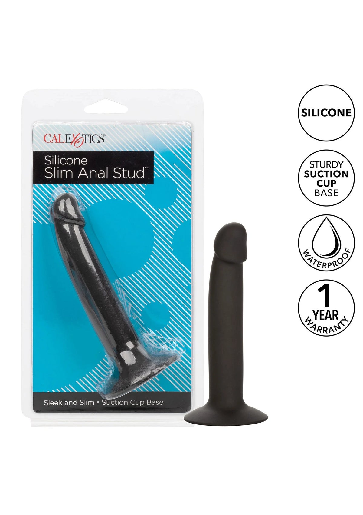 Bestel: Silicone Curved Anal Stud by CalExotics - bij Happytoys.nl, happytoys.be, Happytoys.ae: erotische sex webshop | liever Happy dan Easy ⭐⭐⭐⭐⭐