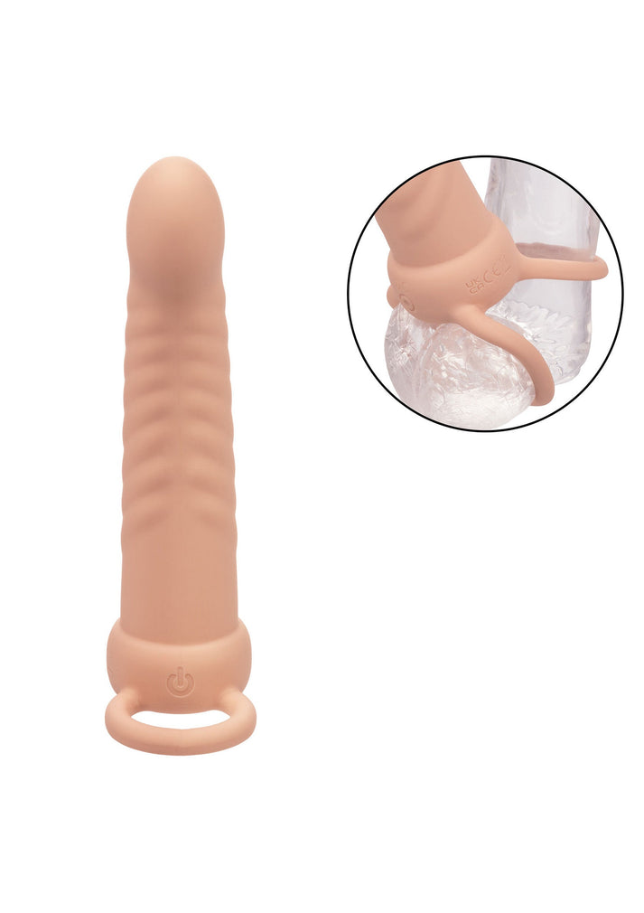 Bestel: Ribbed Dual Penetrator by CalExotics Performance Maxx - bij Happytoys.nl, happytoys.be, Happytoys.ae: erotische sex webshop | liever Happy dan Easy ⭐⭐⭐⭐⭐