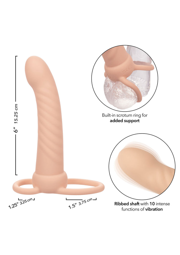 Bestel: Ribbed Dual Penetrator by CalExotics Performance Maxx - bij Happytoys.nl, happytoys.be, Happytoys.ae: erotische sex webshop | liever Happy dan Easy ⭐⭐⭐⭐⭐