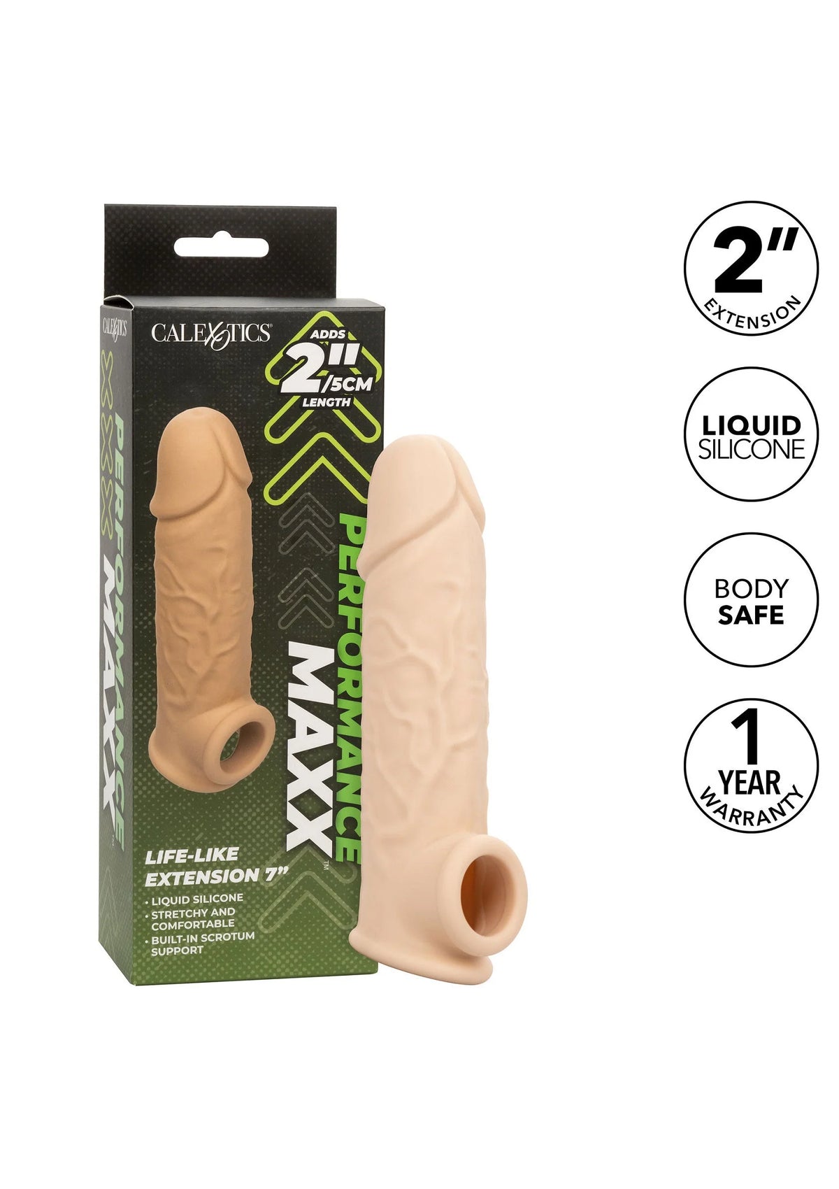 Bestel: Life - Like Extension 7 inch by CalExotics Performance Maxx - bij Happytoys.nl, happytoys.be, Happytoys.ae: erotische sex webshop | liever Happy dan Easy ⭐⭐⭐⭐⭐