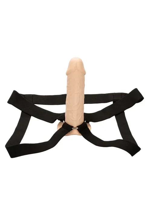 Bestel: Life - Like Extension W Harness by CalExotics - bij Happytoys.nl, happytoys.be, Happytoys.ae: erotische sex webshop | liever Happy dan Easy ⭐⭐⭐⭐⭐ - Skin - 14892 - SKIN