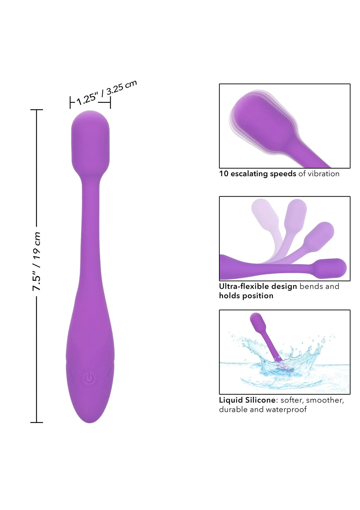 Bestel: Bliss Flex - O - Teaser vibrator by CalExotics Bliss - bij Happytoys.nl, happytoys.be, Happytoys.ae: erotische sex webshop | liever Happy dan Easy βββββ