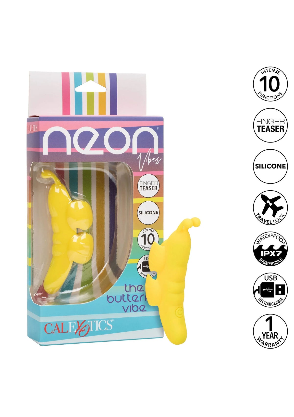 Bestel: Neon Vibes The Butterfly Vibe by CalExotics - bij Happytoys.nl, happytoys.be, Happytoys.ae: erotische sex webshop | liever Happy dan Easy ⭐⭐⭐⭐⭐