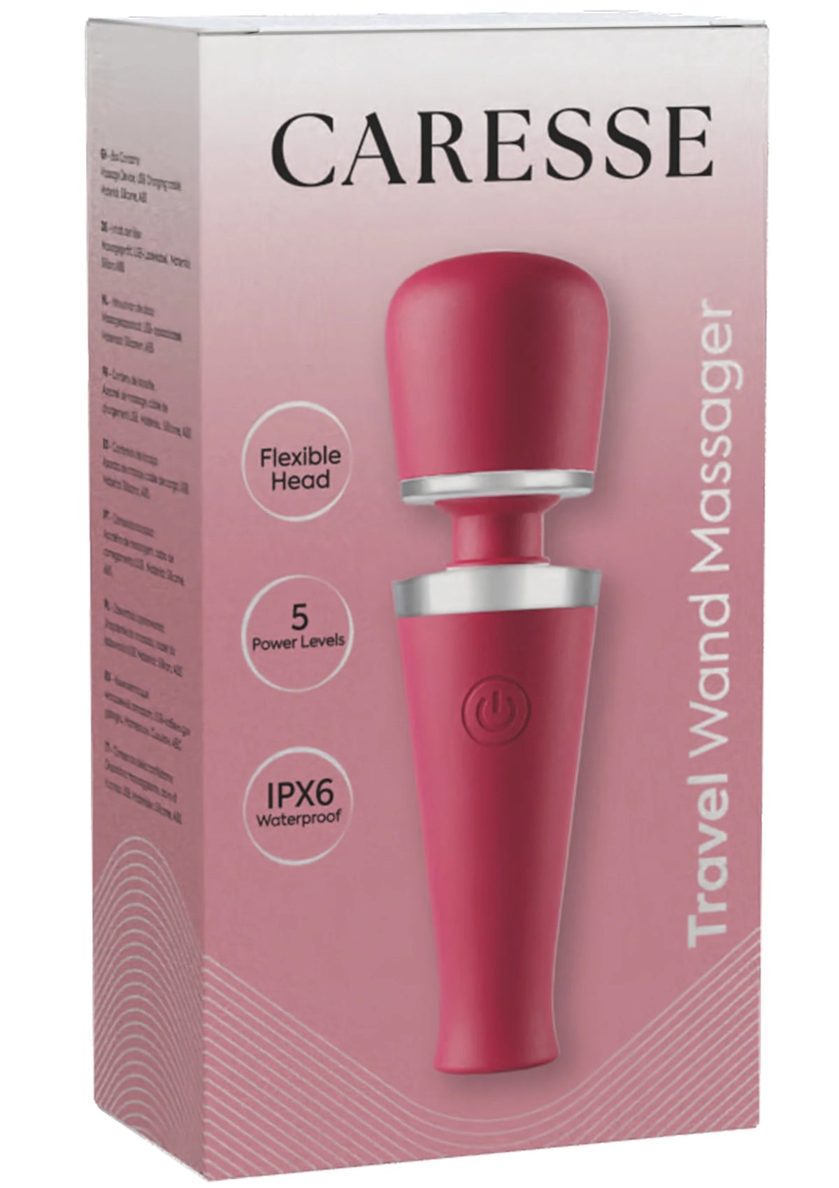 Bestel: Travel Wand Massager by Caresse - bij Happytoys.nl, happytoys.be, Happytoys.ae: erotische sex webshop | liever Happy dan Easy ⭐⭐⭐⭐⭐