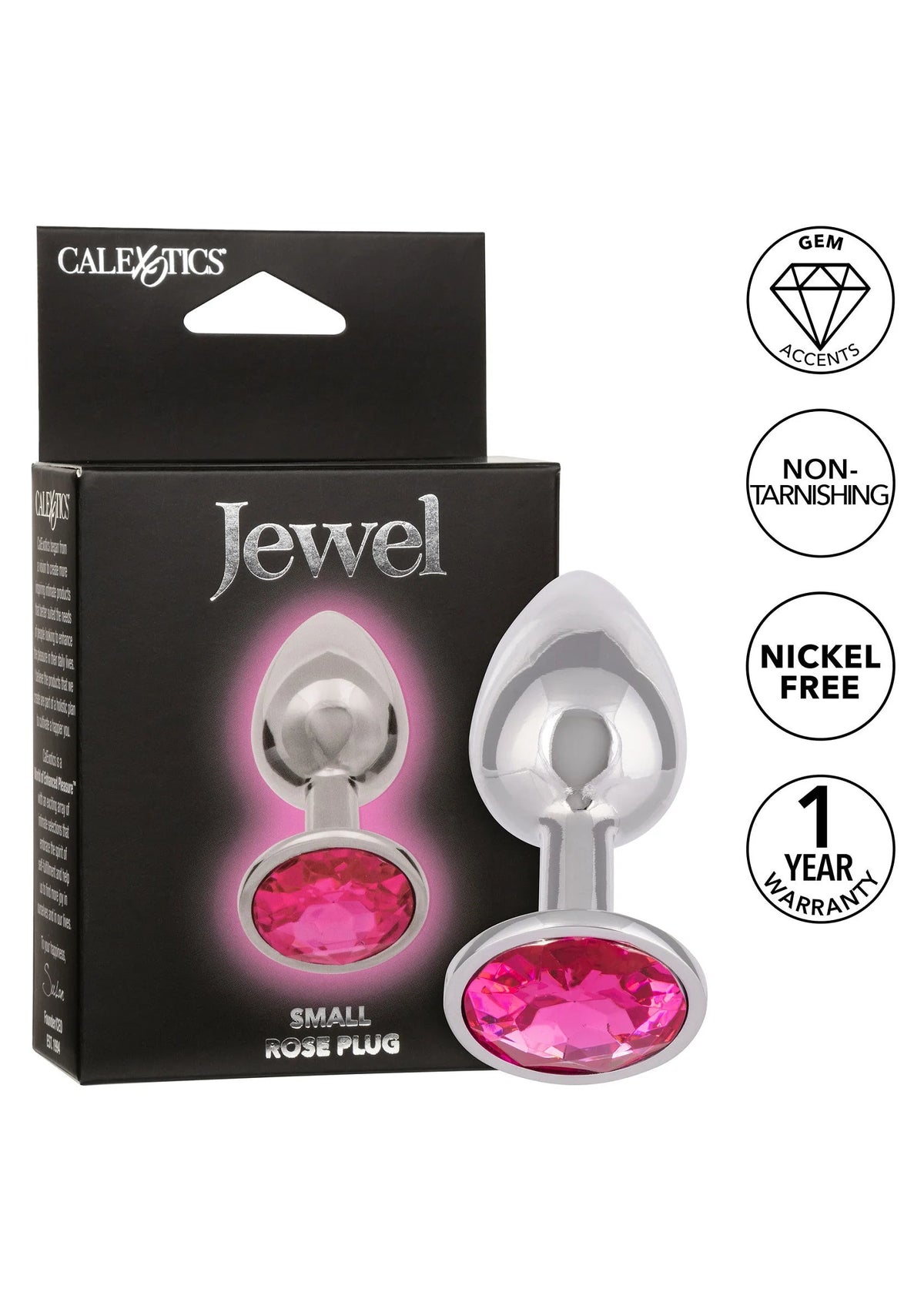 Bestel: Jewel Small Rose Plug by CalExotics Jewel - bij Happytoys.nl, happytoys.be, Happytoys.ae: erotische sex webshop | liever Happy dan Easy ⭐⭐⭐⭐⭐