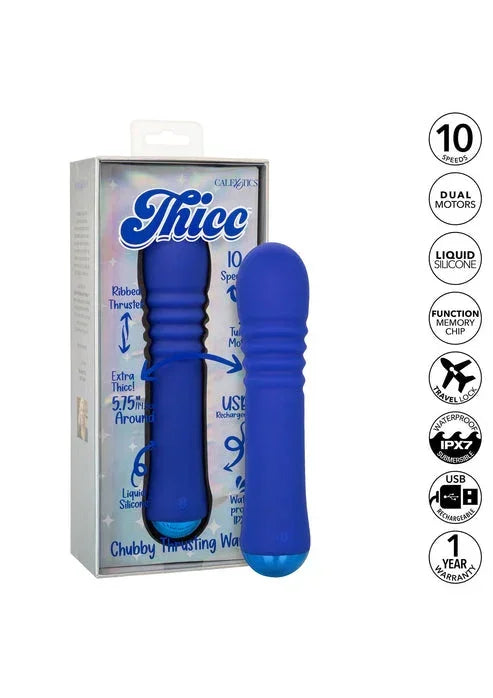 Bestel: Thicc Chubby Thrusting Wand by CalExotics - bij Happytoys.nl, happytoys.be, Happytoys.ae: erotische sex webshop | liever Happy dan Easy ⭐⭐⭐⭐⭐