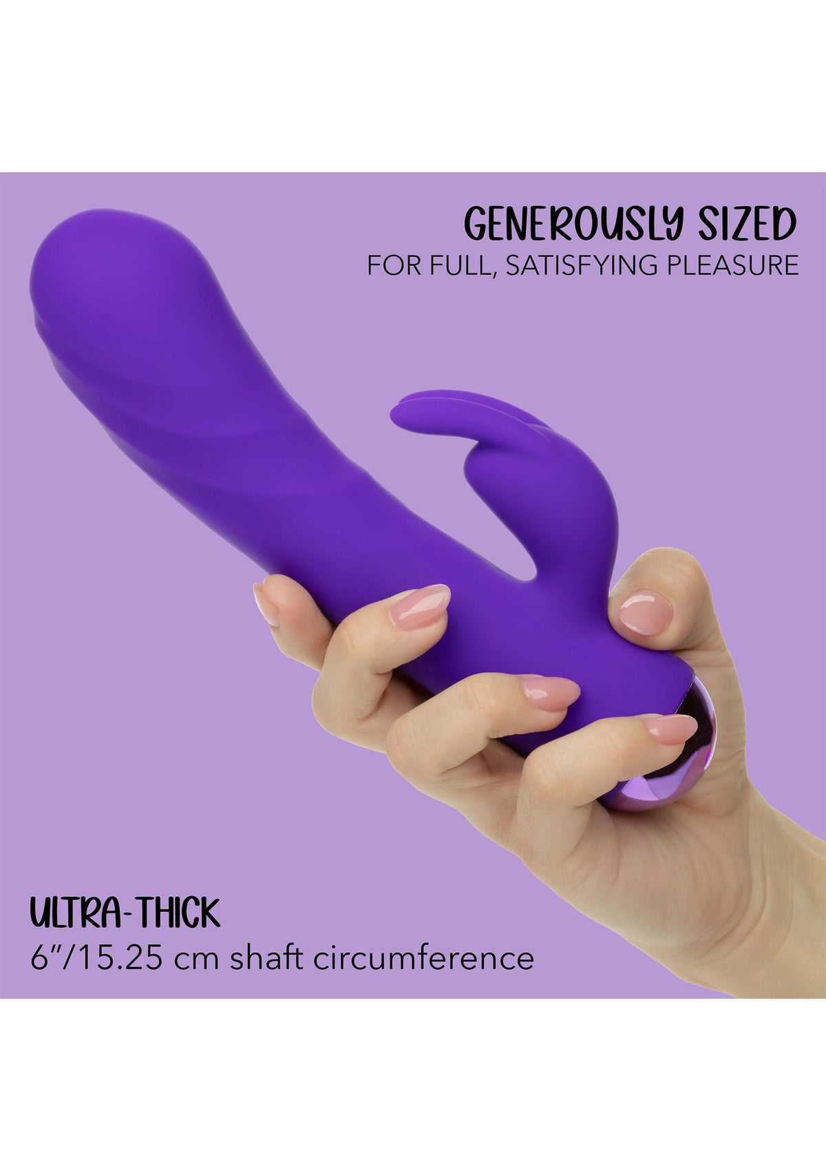 Bestel: Thicc Chubby Deep Thrust Bunny by CalExotics Enchanted - bij Happytoys.nl, happytoys.be, Happytoys.ae: erotische sex webshop | liever Happy dan Easy ⭐⭐⭐⭐⭐
