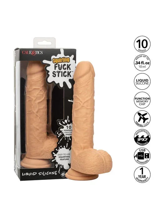 Bestel: Squirting Vibrating Fuck Stick by CalExotics - bij Happytoys.nl, happytoys.be, Happytoys.ae: erotische sex webshop | liever Happy dan Easy ⭐⭐⭐⭐⭐