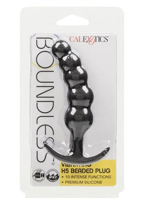Vibrating X5 Beaded Plug by CalExotics - Happytoys Sexshop: online sex shop for Feeling Happy & Easy 😊 - Discreet geleverd