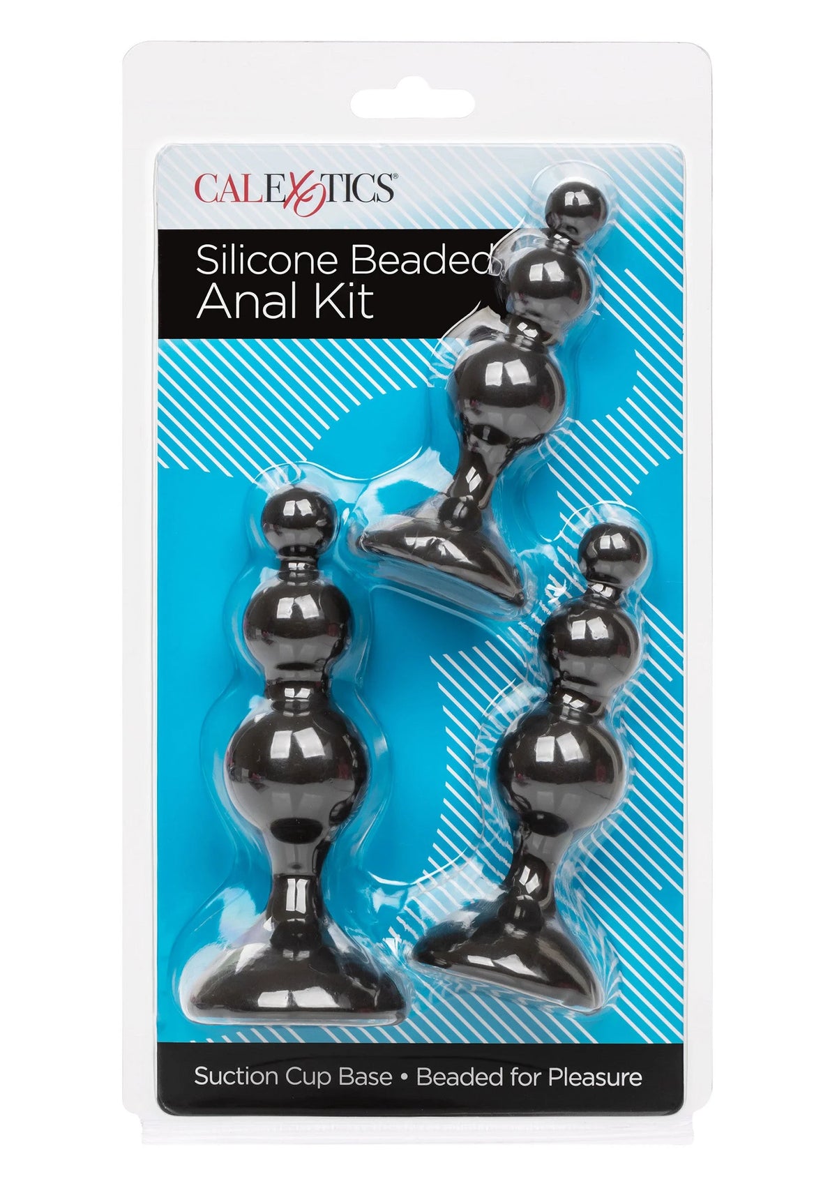Bestel: Silicone Beaded Anal Kit by CalExotics - bij Happytoys.nl, happytoys.be, Happytoys.ae: erotische sex webshop | liever Happy dan Easy ⭐⭐⭐⭐⭐