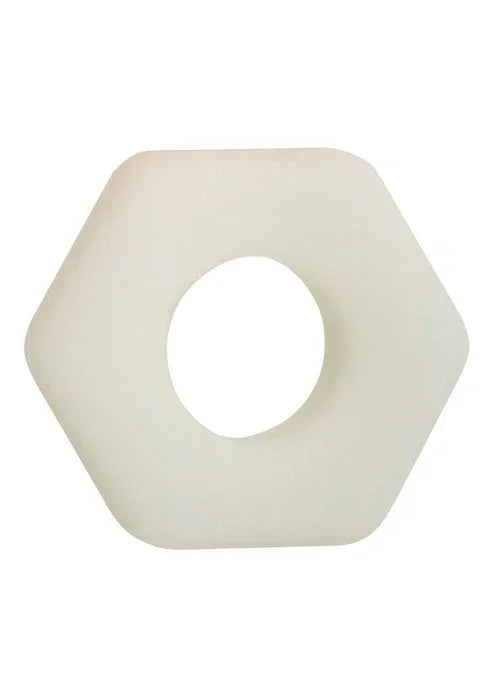 Bestel: Silicone Prolong Sexagon Ring by CalExotics - bij Happytoys.nl, happytoys.be, Happytoys.ae: erotische sex webshop | liever Happy dan Easy ⭐⭐⭐⭐⭐ - Default Title - 16741 - GLOW
