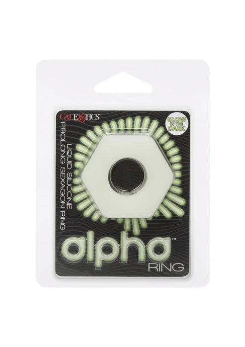 Silicone Prolong Sexagon Ring by CalExotics - Happytoys Sexshop: online sex shop for Feeling Happy & Easy 😊 - Discreet geleverd