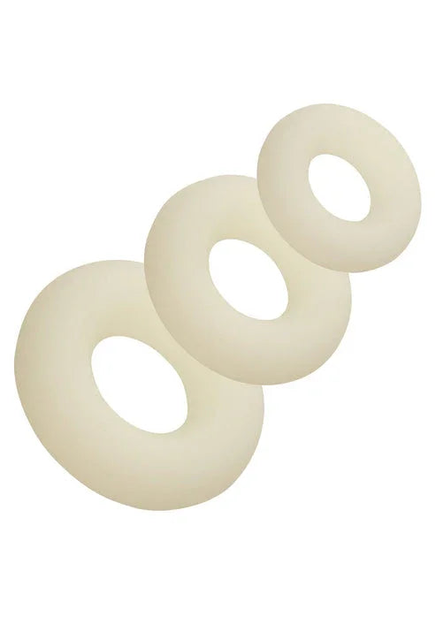 Silicone 3 Ring Set by CalExotics - Happytoys Sexshop: online sex shop for Feeling Happy & Easy 😊 - Discreet geleverd