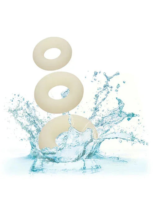 Bestel: Silicone 3 Ring Set by CalExotics - bij Happytoys.nl, happytoys.be, Happytoys.ae: erotische sex webshop | liever Happy dan Easy ⭐⭐⭐⭐⭐