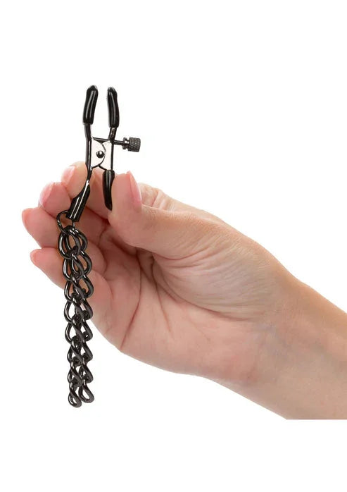 Chain Nipple Clamps by CalExotics - Happytoys Sexshop: online sex shop for Feeling Happy & Easy π - Discreet geleverd