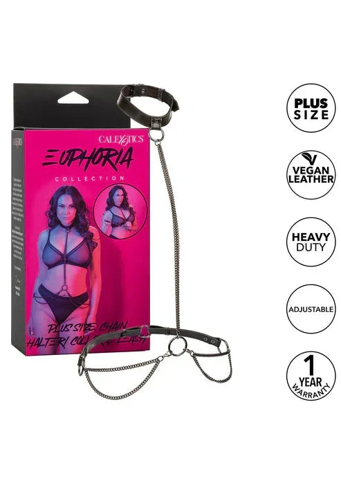 Bestel: Chain Halter & Collar Plus by CalExotics - bij Happytoys.nl, happytoys.be, Happytoys.ae: erotische sex webshop | liever Happy dan Easy ⭐⭐⭐⭐⭐