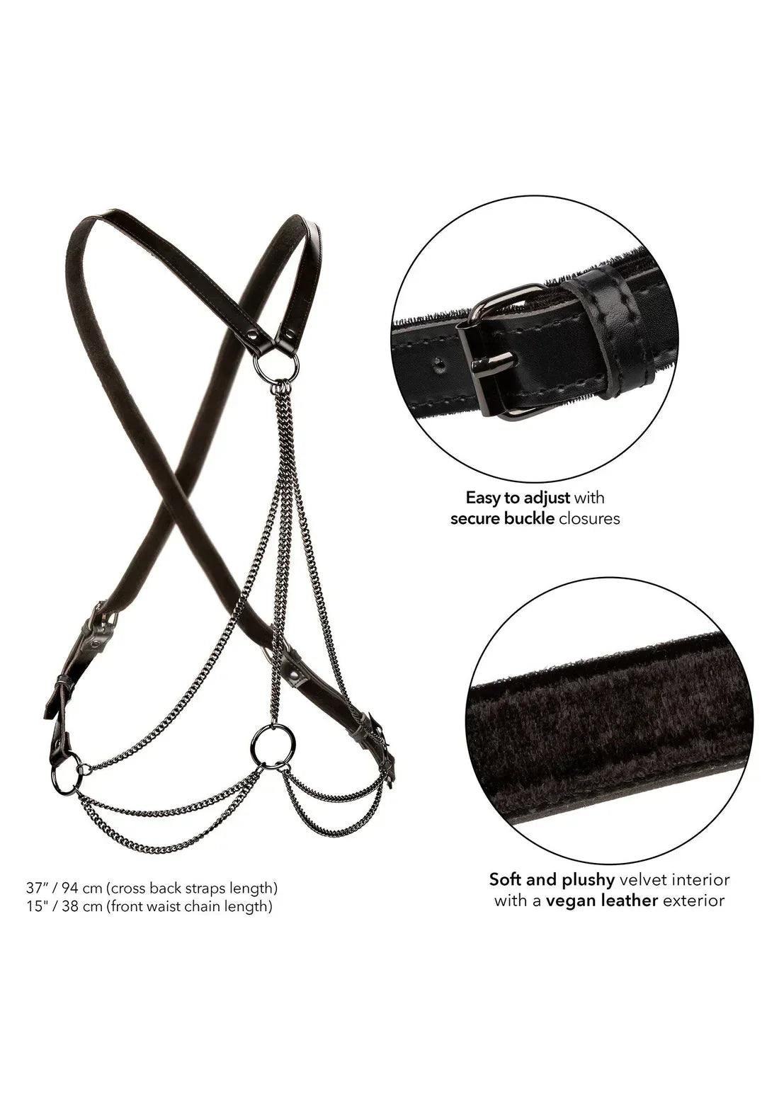 Bestel: Multi Chain Harness by CalExotics - bij Happytoys.nl, happytoys.be, Happytoys.ae: erotische sex webshop | liever Happy dan Easy ⭐⭐⭐⭐⭐