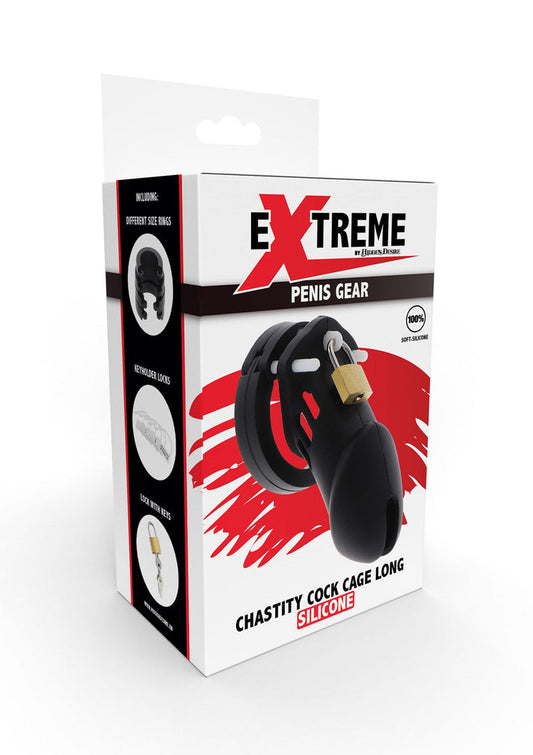 Chastity Cock Cage Silicone Large by Hidden Desire Extreme