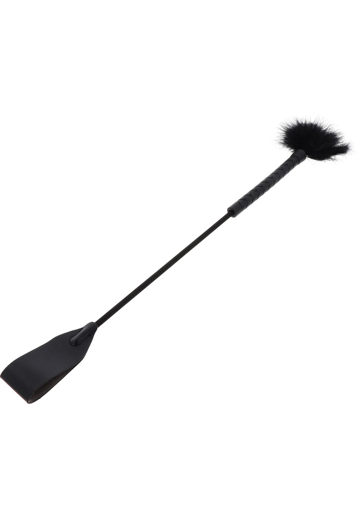 Bestel: Hidden Desire Extreme Crop Whip & Feather Tickler - bij Happytoys.nl, happytoys.be, Happytoys.ae: erotische sex webshop | liever Happy dan Easy βββββ - Default Title - 16830 - BLACK
