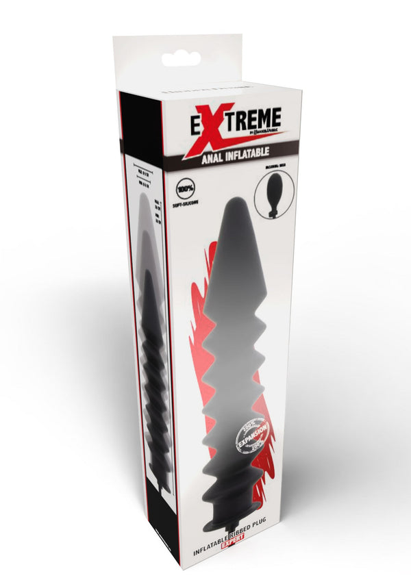 Bestel: Inflatable Ribbed Plug Expert Buttplug by Hidden Desire Extreme - bij Happytoys.nl, happytoys.be, Happytoys.ae: erotische sex webshop | liever Happy dan Easy ⭐⭐⭐⭐⭐
