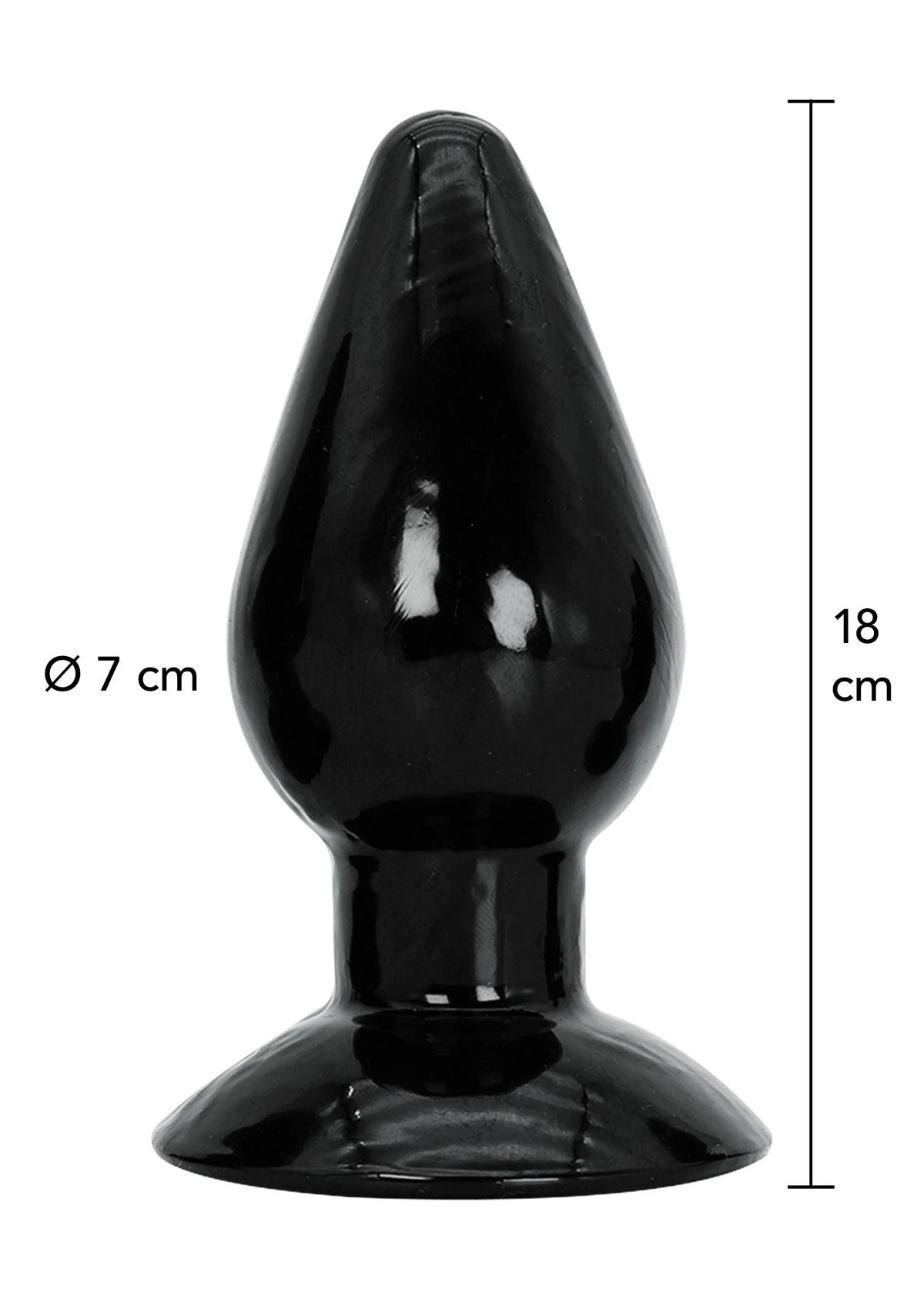 Bestel: Buttplug Extra Large 18 cm by Hidden Desire Extreme - bij Happytoys.nl, happytoys.be, Happytoys.ae: erotische sex webshop | liever Happy dan Easy βββββ - Default Title - 16864 - BLACK