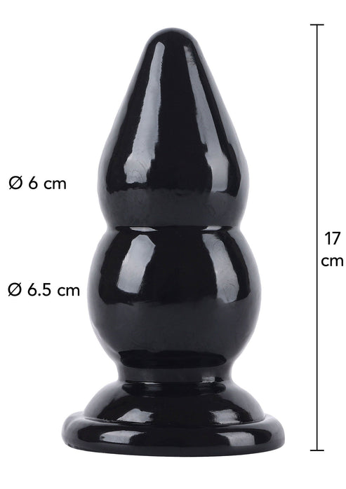 Bestel: Buttplug Balls Large 17 cm by Hidden Desire Extreme - buttplugs bij Happytoys.nl, happytoys.be, Happytoys.ae: erotische sex webshop | liever Happy dan Easy ⭐⭐⭐⭐⭐ - Default Title - 16869 - BLACK