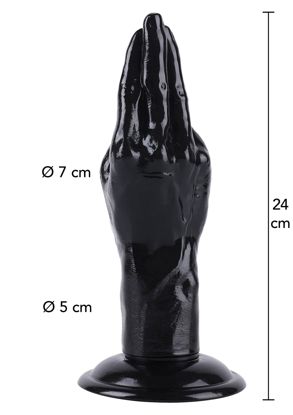 Bestel: Hand Fucker 24 cm by Hidden Desire - bij Happytoys.nl, happytoys.be, Happytoys.ae: erotische sex webshop | liever Happy dan Easy ⭐⭐⭐⭐⭐ - Default Title - 16886 - BLACK