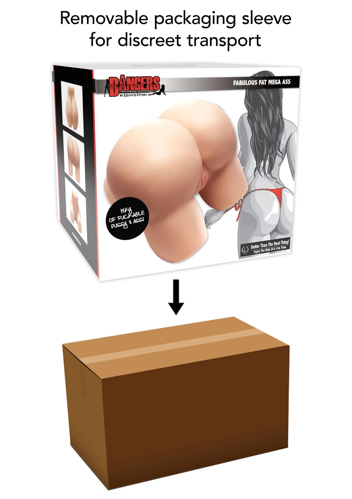 Bestel: Bangers Fabulous Fat Mega Ass 19kg by Hidden Desire - bij Happytoys.nl, happytoys.be, Happytoys.ae: erotische sex webshop | liever Happy dan Easy βββββ