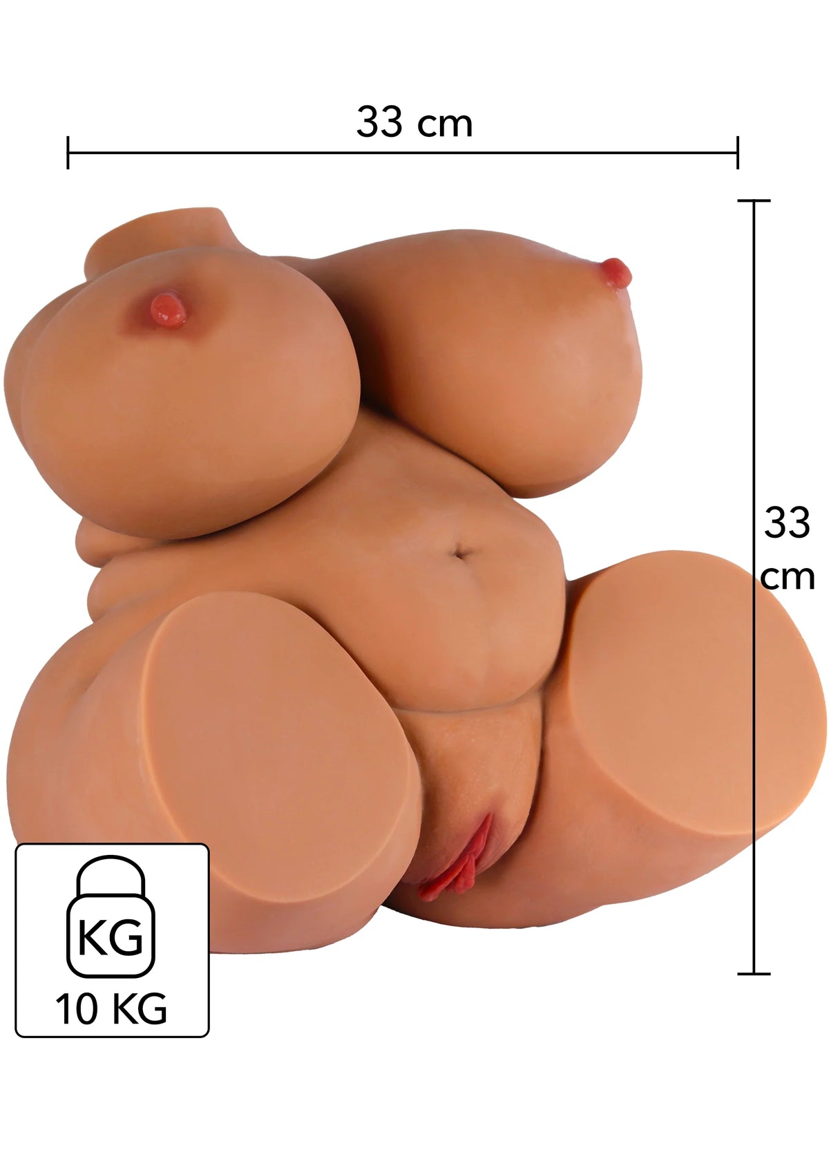 Bestel: Big Fat Banging Babe 9.7 kg by Hidden Desire - bij Happytoys.nl, happytoys.be, Happytoys.ae: erotische sex webshop | liever Happy dan Easy ⭐⭐⭐⭐⭐ - Default Title - 16937 - CARAMEL