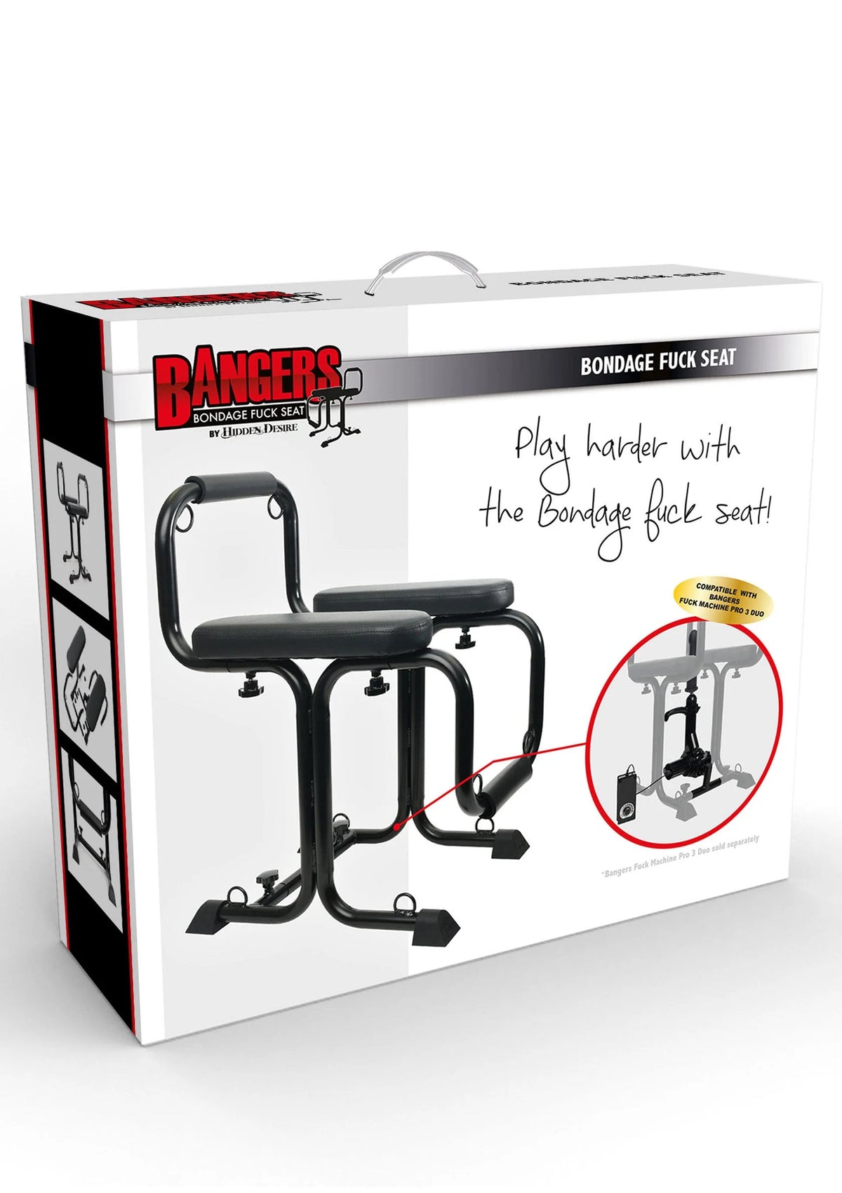 Bestel: Bangers Fuck Machines Bondage Fuck Seat by Hidden Desire - bij Happytoys.nl, happytoys.be, Happytoys.ae: erotische sex webshop | liever Happy dan Easy ⭐⭐⭐⭐⭐