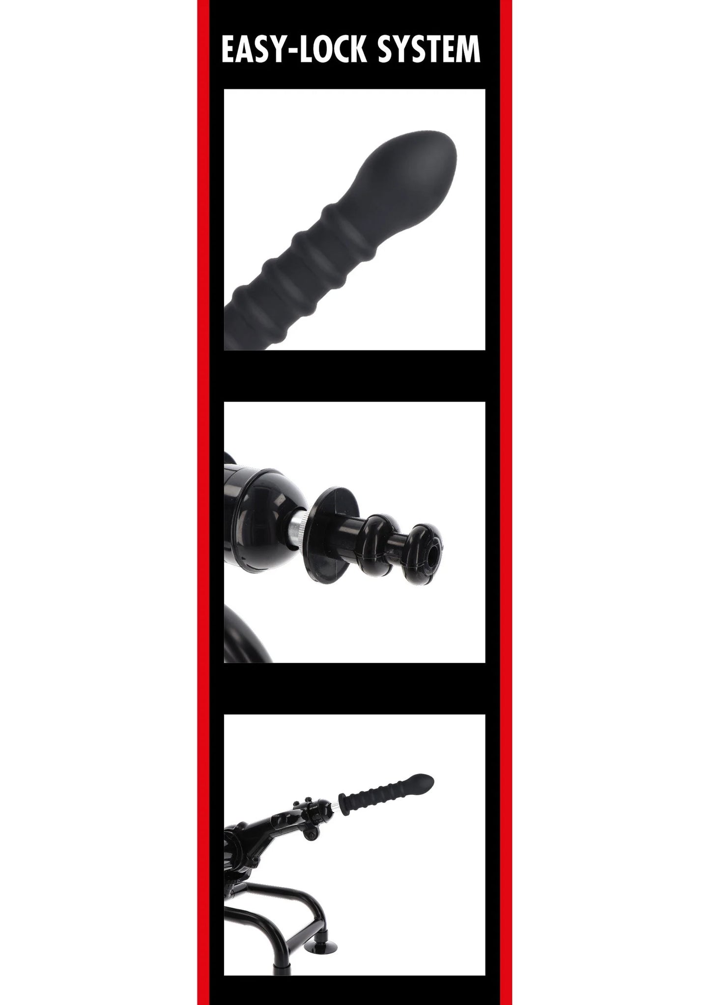Verpakking met grafische uitleg EASY-LOCK SYSTEM en anale plug