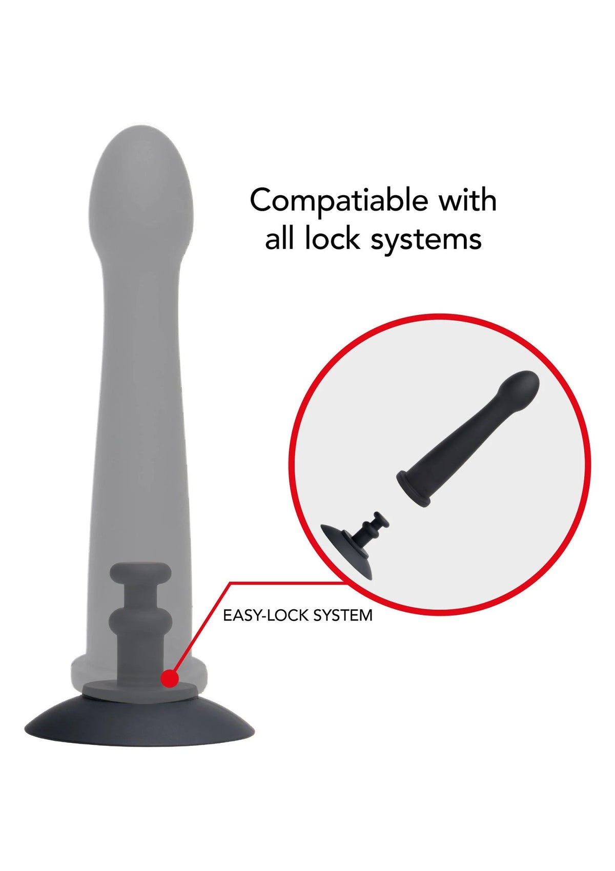 Bestel: Bangers Fuck Machines Easy - Lock Suction Cup by Hidden Desire - bij Happytoys.nl, happytoys.be, Happytoys.ae: erotische sex webshop | liever Happy dan Easy ⭐⭐⭐⭐⭐