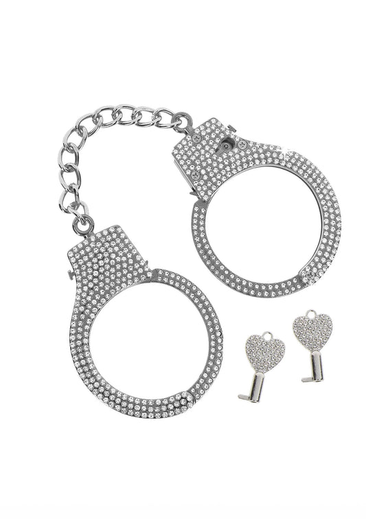 Bestel: Diamond Wrist Cuffs Silver - bij Happytoys: de erotische sex webshop | liever Happy dan Easy ⭐⭐⭐⭐⭐