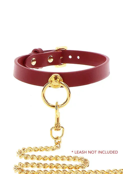 Bestel: Bondage in Luxury O - Ring Collar by Taboom - bij Happytoys.nl, happytoys.be, Happytoys.ae: erotische sex webshop | liever Happy dan Easy ⭐⭐⭐⭐⭐