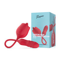Teazers -- Roos Stotende Dildo Vibrator -- Rood