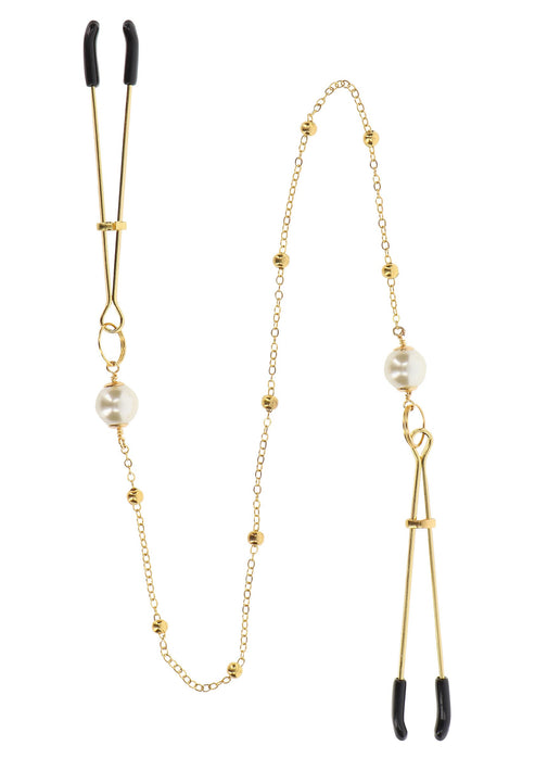 Bestel: Tweezers Pearl & Deluxe Chain by Taboom Nipple Play - bij Happytoys.nl, happytoys.be, Happytoys.ae: erotische sex webshop | liever Happy dan Easy ⭐⭐⭐⭐⭐