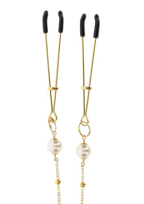 Bestel: Tweezers Pearl & Deluxe Chain by Taboom Nipple Play - bij Happytoys.nl, happytoys.be, Happytoys.ae: erotische sex webshop | liever Happy dan Easy ⭐⭐⭐⭐⭐