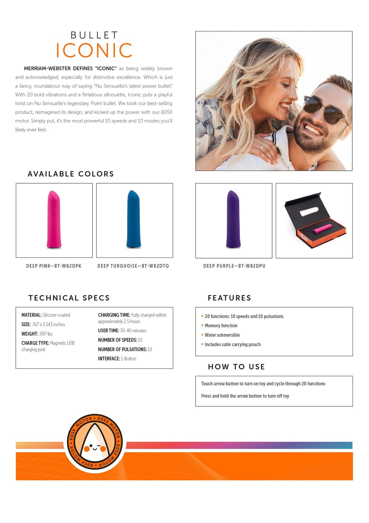 Bestel: Iconic Bullet by NuSensuelle - bij Happytoys.nl, happytoys.be, Happytoys.ae: erotische sex webshop | liever Happy dan Easy ⭐⭐⭐⭐⭐