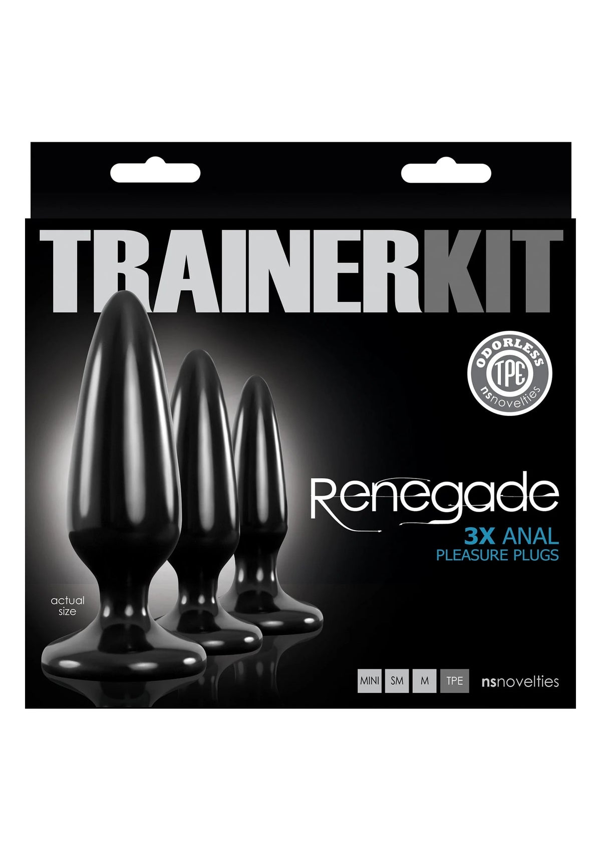 Beste vandaag nog: Renegade Pleasure Plug 3pc Trainer Kit by NS Novelties - bij Happytoys