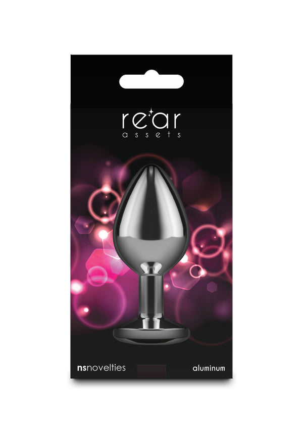 Bestel: Rear Assets Silver butplug Medium by NS Novelties - bij Happytoys.nl, happytoys.be, Happytoys.ae: erotische sex webshop | liever Happy dan Easy ⭐⭐⭐⭐⭐