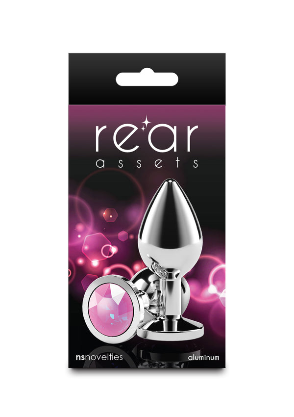 Rear Assets Silver butplug Medium by NS Novelties