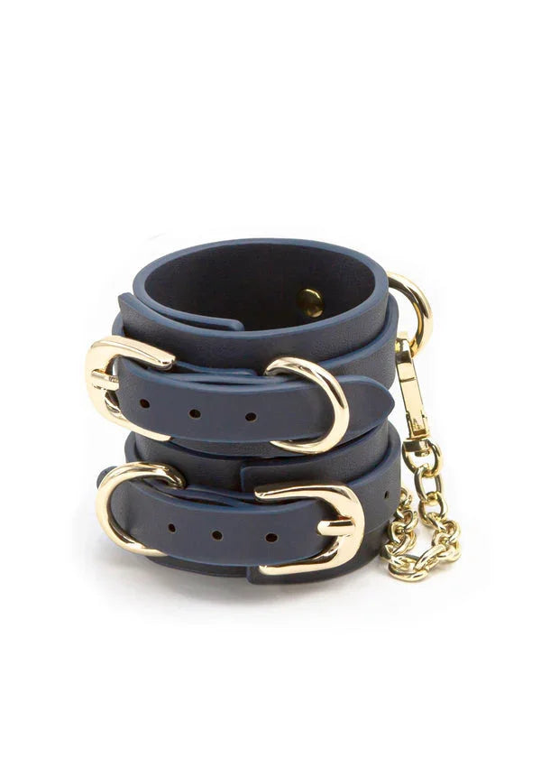 Bestel: Bondage Couture Wrist Cuff by NS Novelties - bij Happytoys.nl, happytoys.be, Happytoys.ae: erotische sex webshop | liever Happy dan Easy ⭐⭐⭐⭐⭐ - Default Title - 18842 - BLUE
