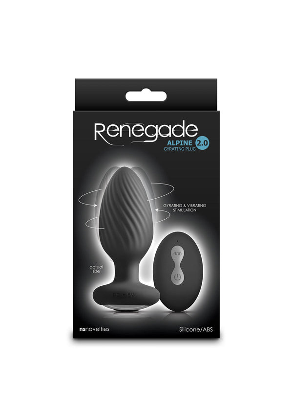 Bestel: Alpine 2.0 remote controlled vibrating Buttplug by NS Novelties Renegade - bij Happytoys.nl, happytoys.be, Happytoys.ae: erotische sex webshop | liever Happy dan Easy ⭐⭐⭐⭐⭐