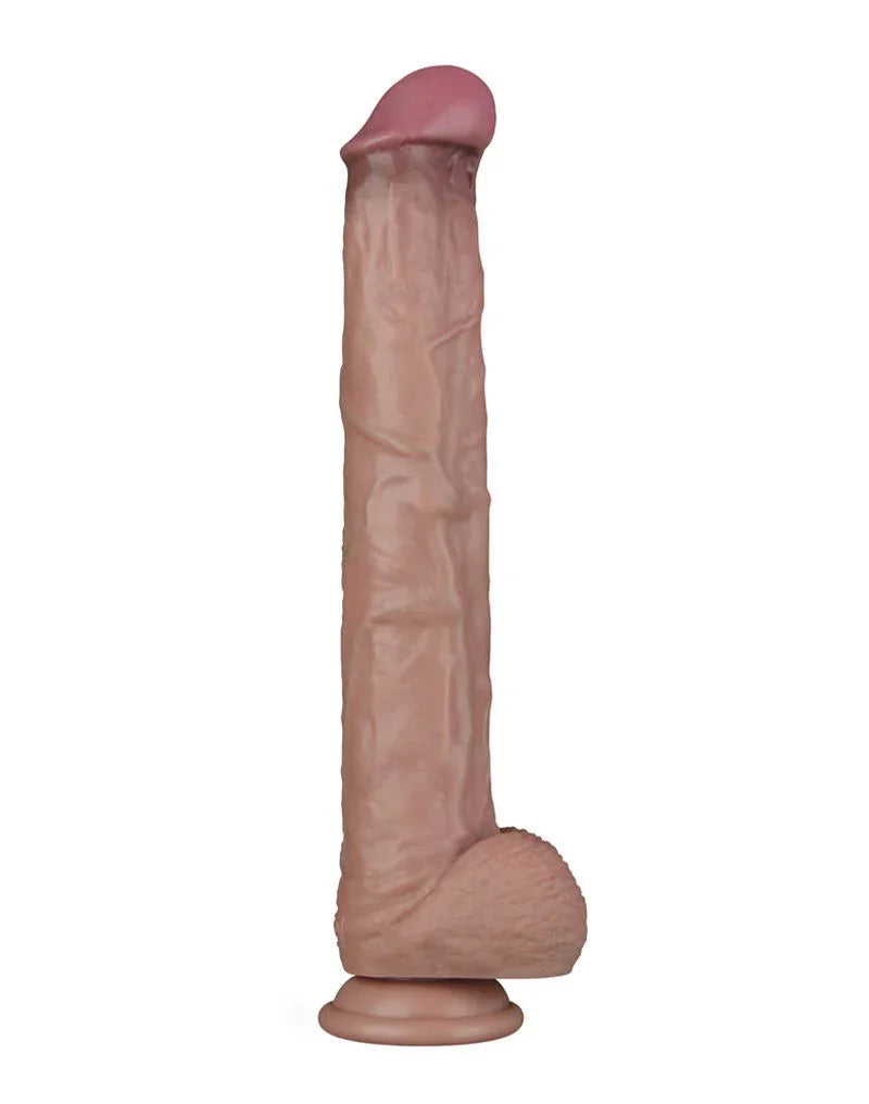 LoveToy - Nature Cock - 14,5" Dual Layered Bendable Cock XXL - Nude - Happytoys Sexshop: Toys for Feeling Happy & Easy π - Discreet geleverd